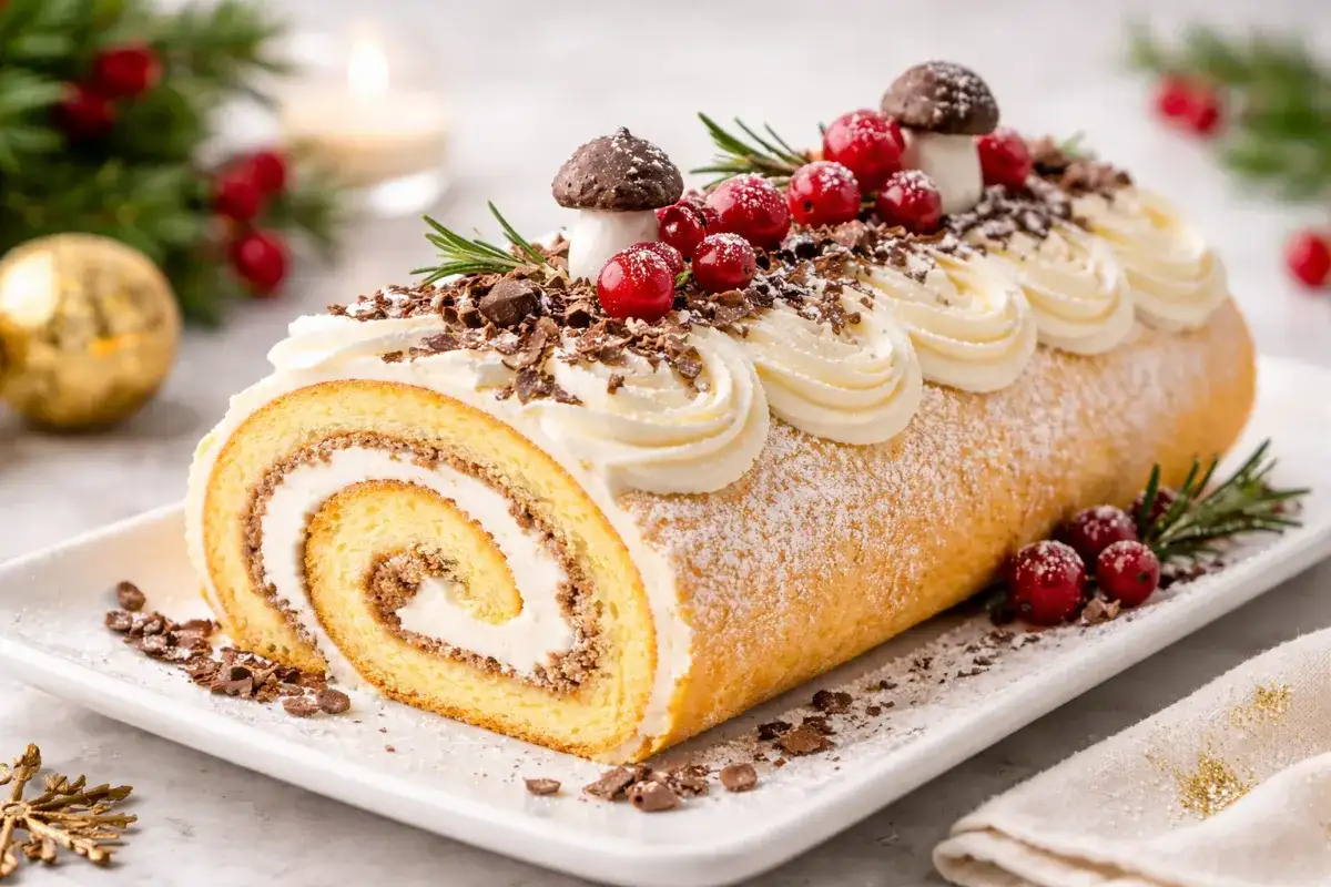 Bûche de Noël facile (sans robot)