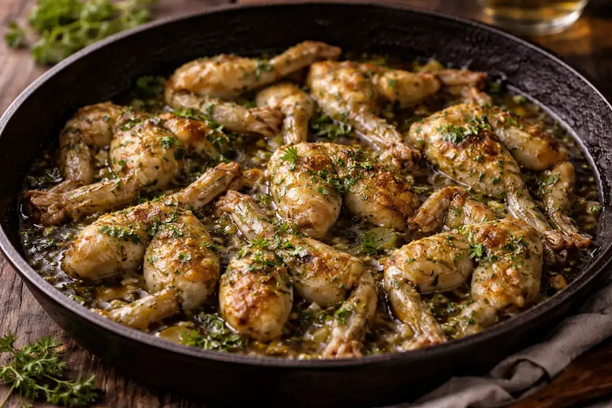 Cuisse de grenouille persillées