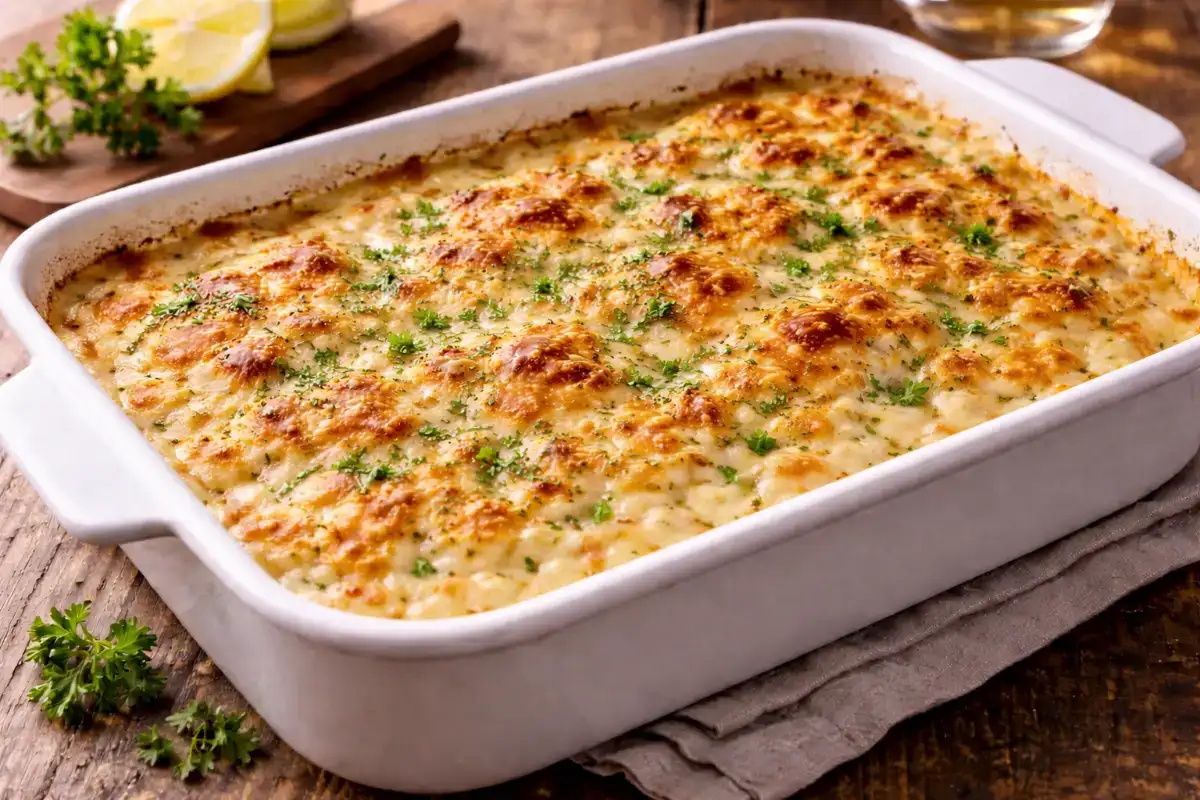 Gratin de poisson à la béchamel