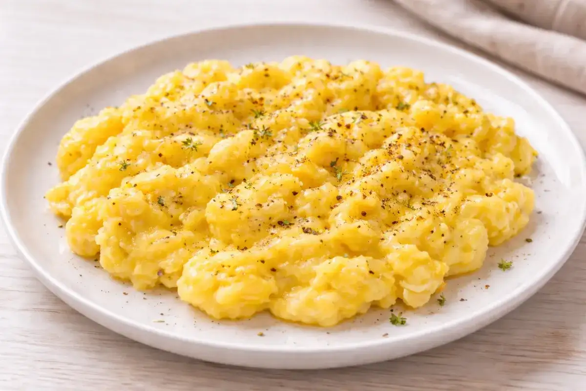 Œufs brouillés crémeux