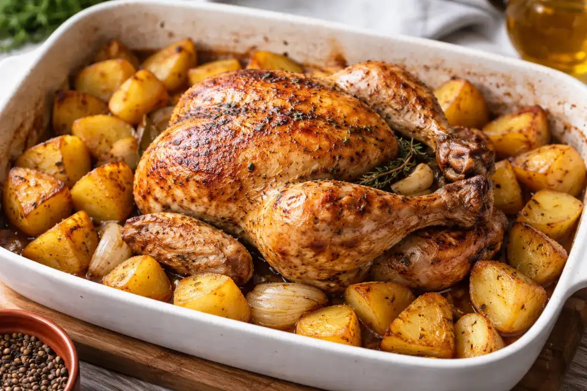 Poulet rôti du dimanche (recette familiale)