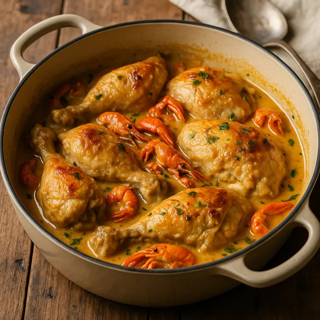 Poulet aux Écrevisses