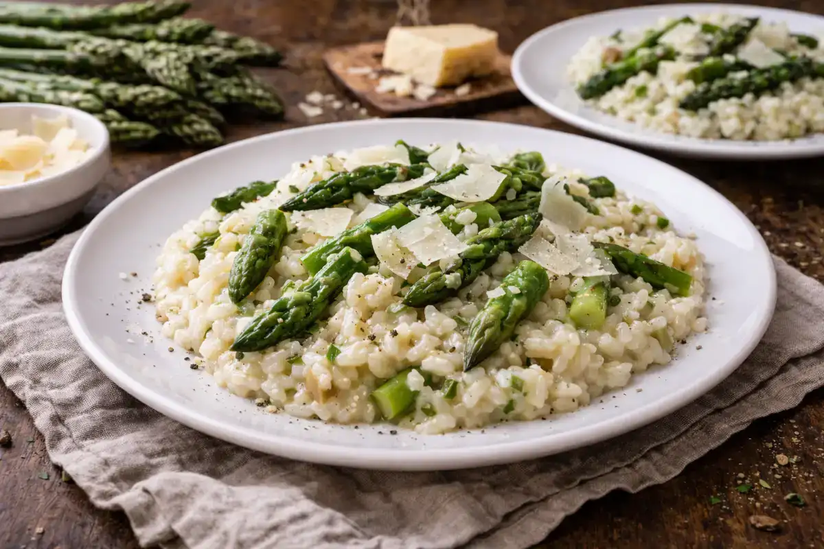 Risotto aux asperges fraîches & parmesan